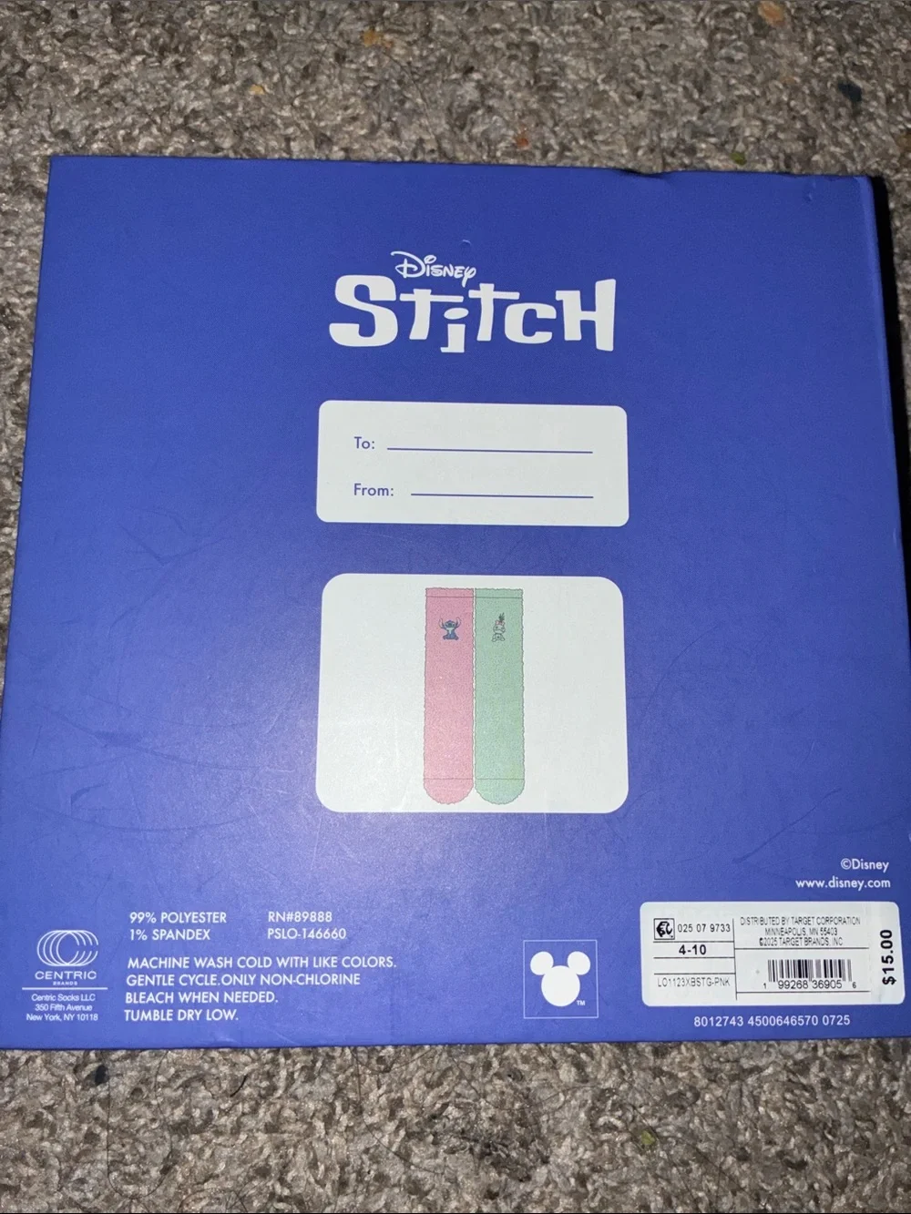 Disney Stitch Women’s Socks w Glitter  💙